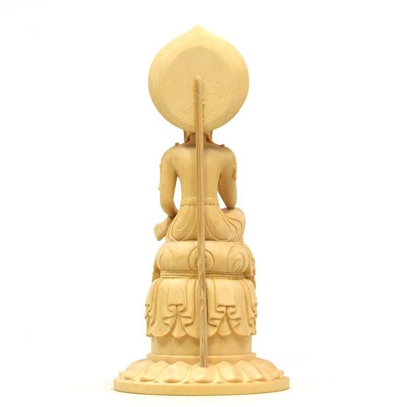 木彫り仏像 【中宮寺形菩薩半跏像（伝如意輪観音）】 桧木 高20cm : 海