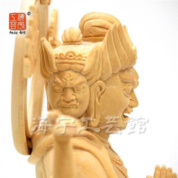 木彫り仏像 復刻作品 三十三間堂仕様【阿修羅像】 桧木（ヒノキ） 総高