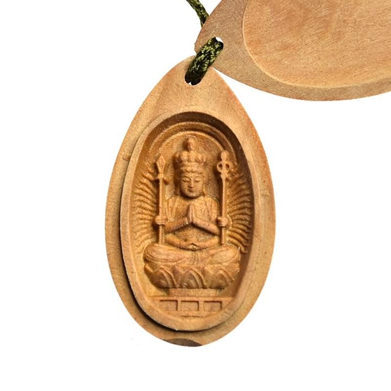 フォロー割・新品】 香合仏 千手観音菩薩 白檀 仏龕 懐中仏 千手観音