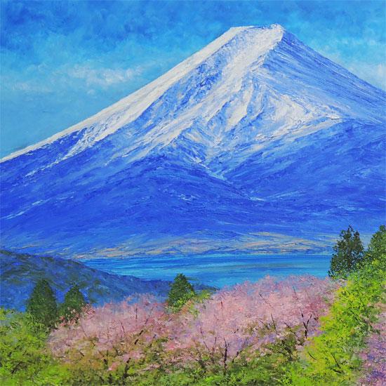 油絵 山 富士山油絵 風景画 油絵 絵画(油絵) Zx Paintings for Sale