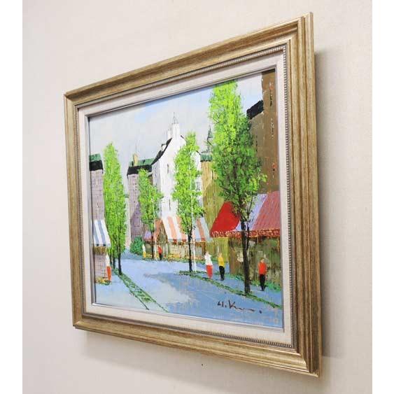 K*a様 「真作」住田昭「1989 パリ」風景画 油彩画 額装 サイン有り F1