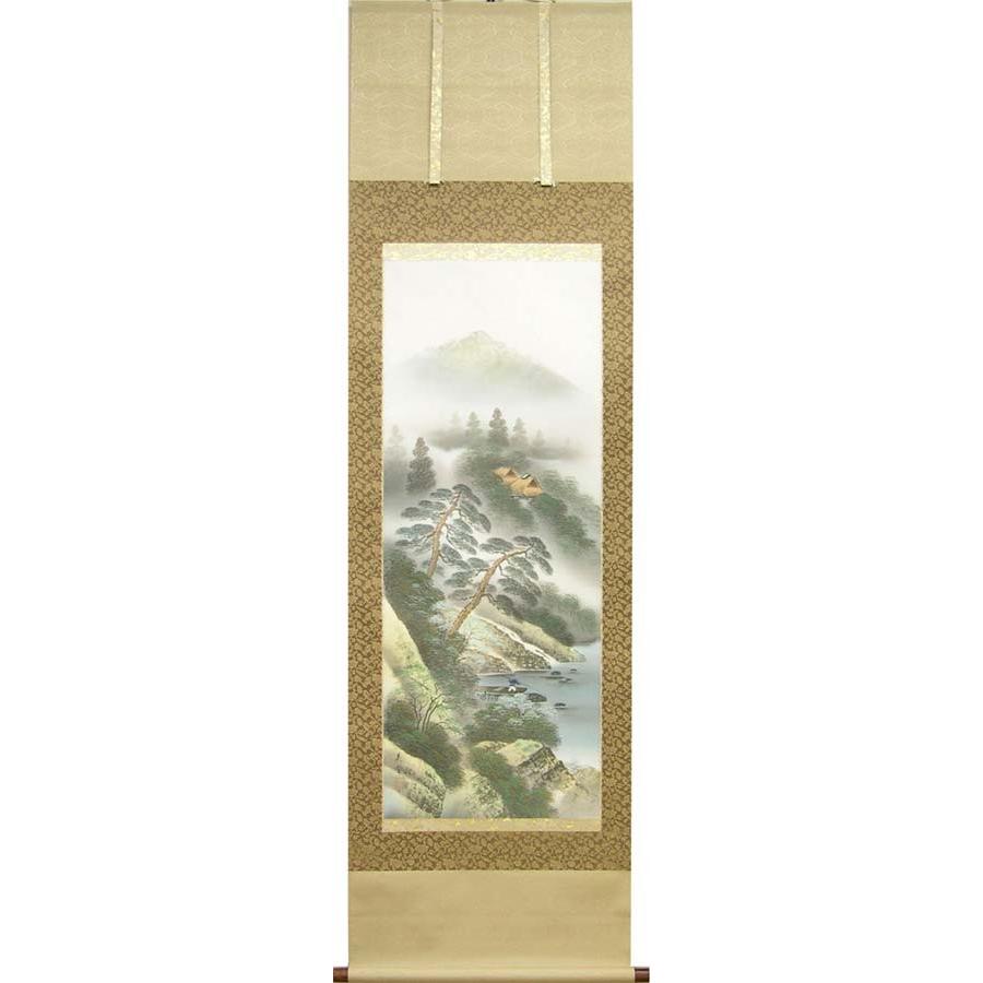 彩色山水 I-1 佐久間青苔 掛け軸 彩色山水 I-1 佐久間青苔 掛け軸