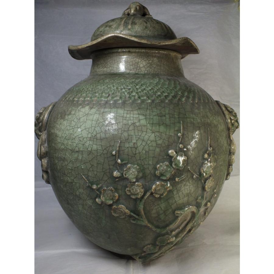 中国美術 骨董品 花瓶 壺 唐三彩 蓋付き壺 古美術 重い！6.1キロ 中国