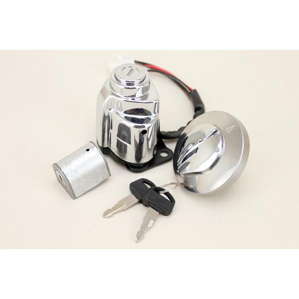 スティード400/600 NC26 PC21 3点キーセット タンクキャップ