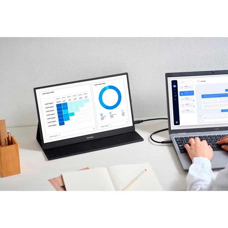 アイリスオーヤマ LUCA ポータブルモニター DP-DF163S-B : カネマサ