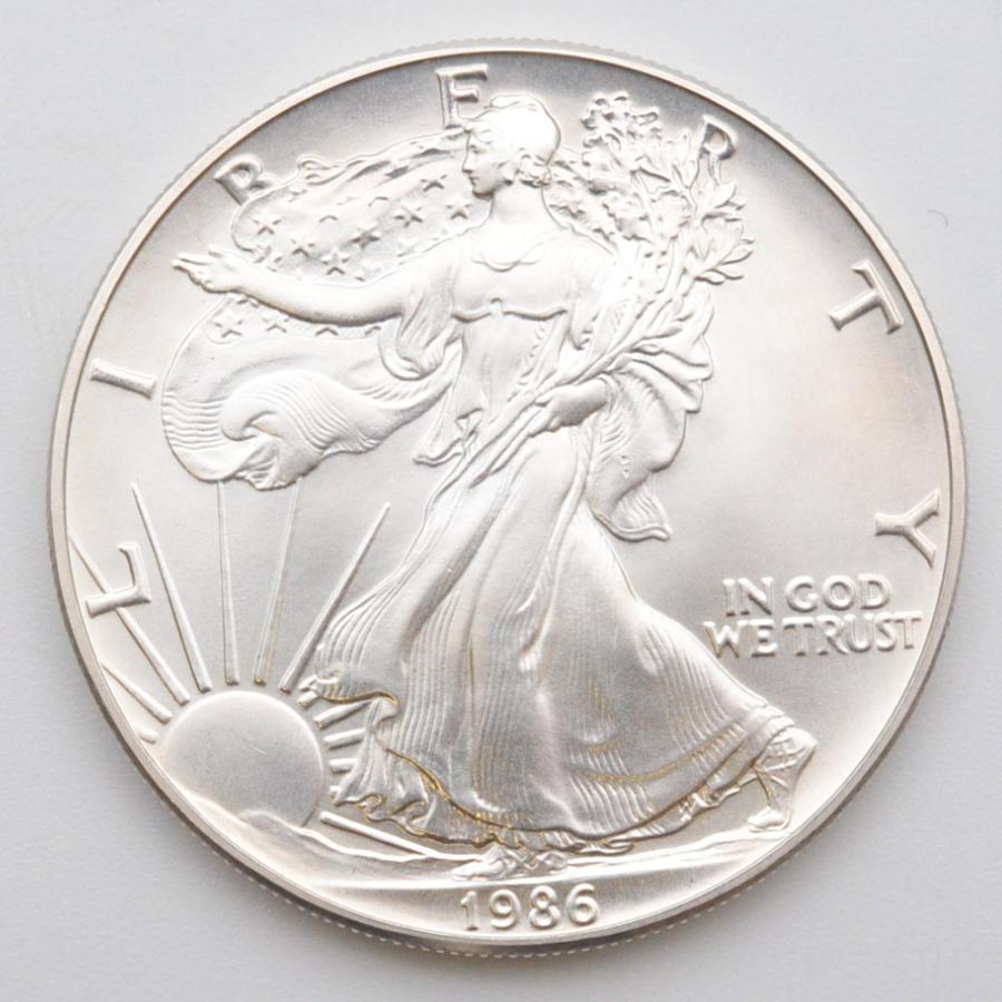 ○ アメリカ 銀貨 1986年 ウォーキング リバティ イーグル 1ドル銀貨 1