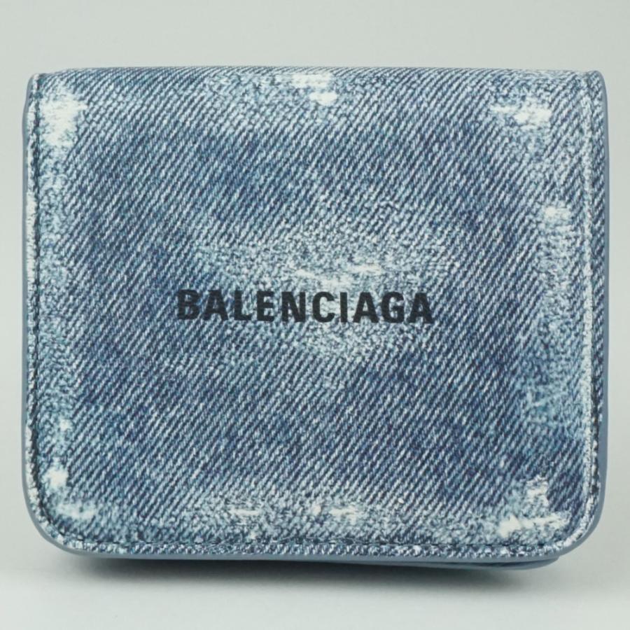 BALENCIAGA（バレンシアガ） 594216 コンパクトウォレット ブルー系 青
