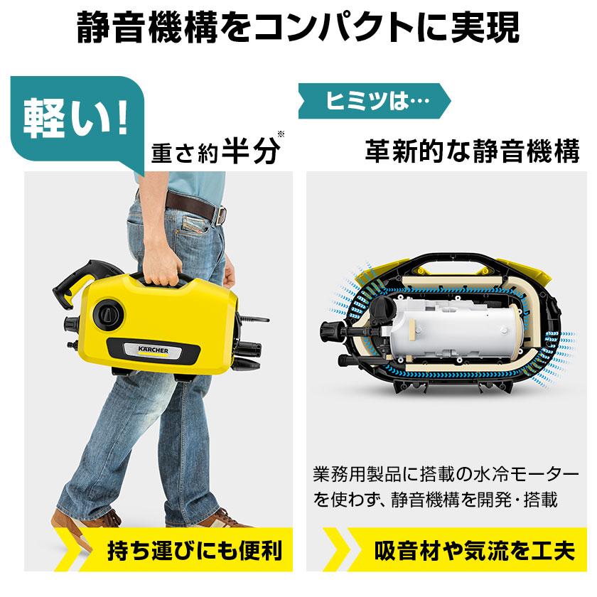 ケルヒャー（KARCHER） K 2 サイレント高圧洗浄機+オリジナルボックスM