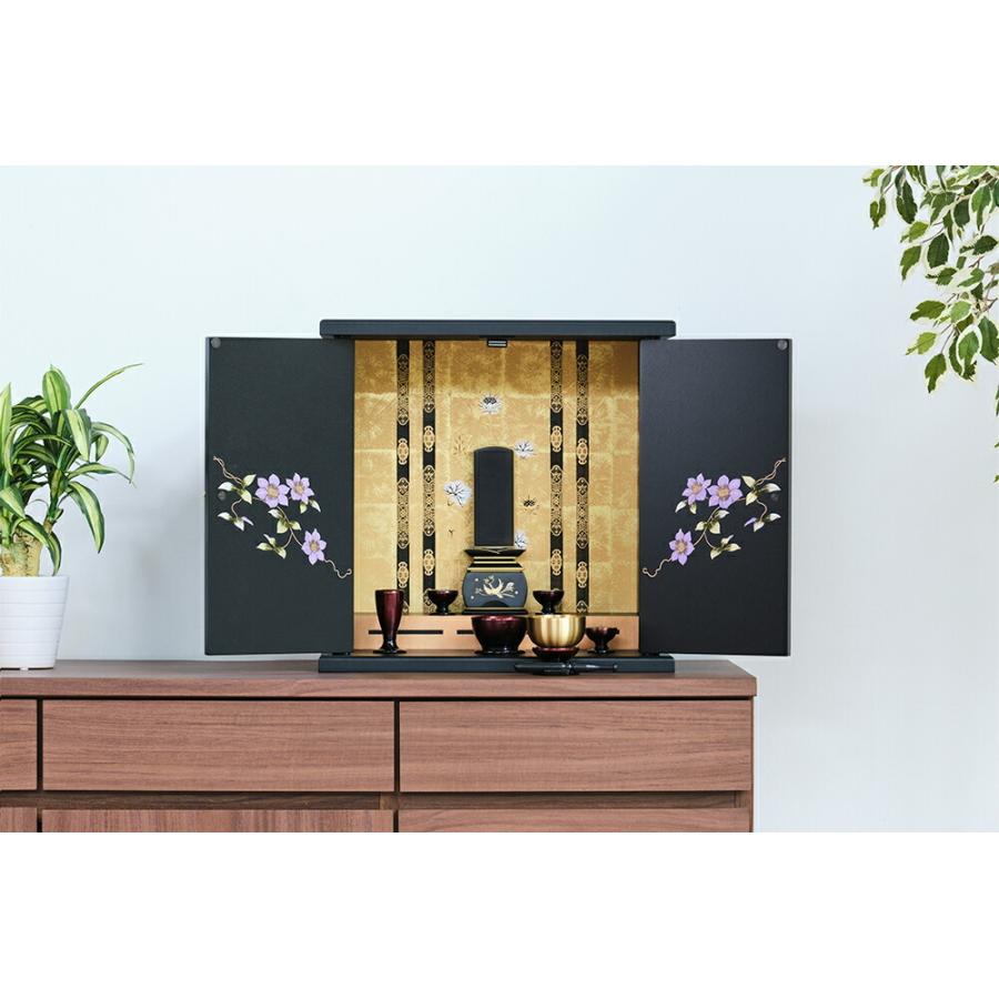 京仏壇はやし ミニ仏壇 日本製 桔梗 ( 大 ) 保証付き 国産 仏壇