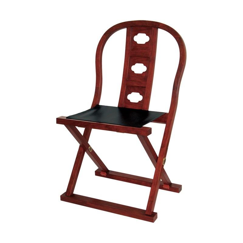 京仏壇はやし 新型略式曲録 花梨（カリン） 折畳式 木製 曲録 (寺院用