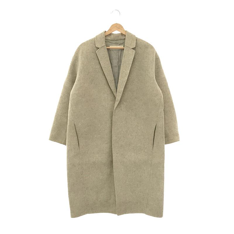 GALERIE VIE ウールカシミヤ ライトメルトン チェスターコート グレー
