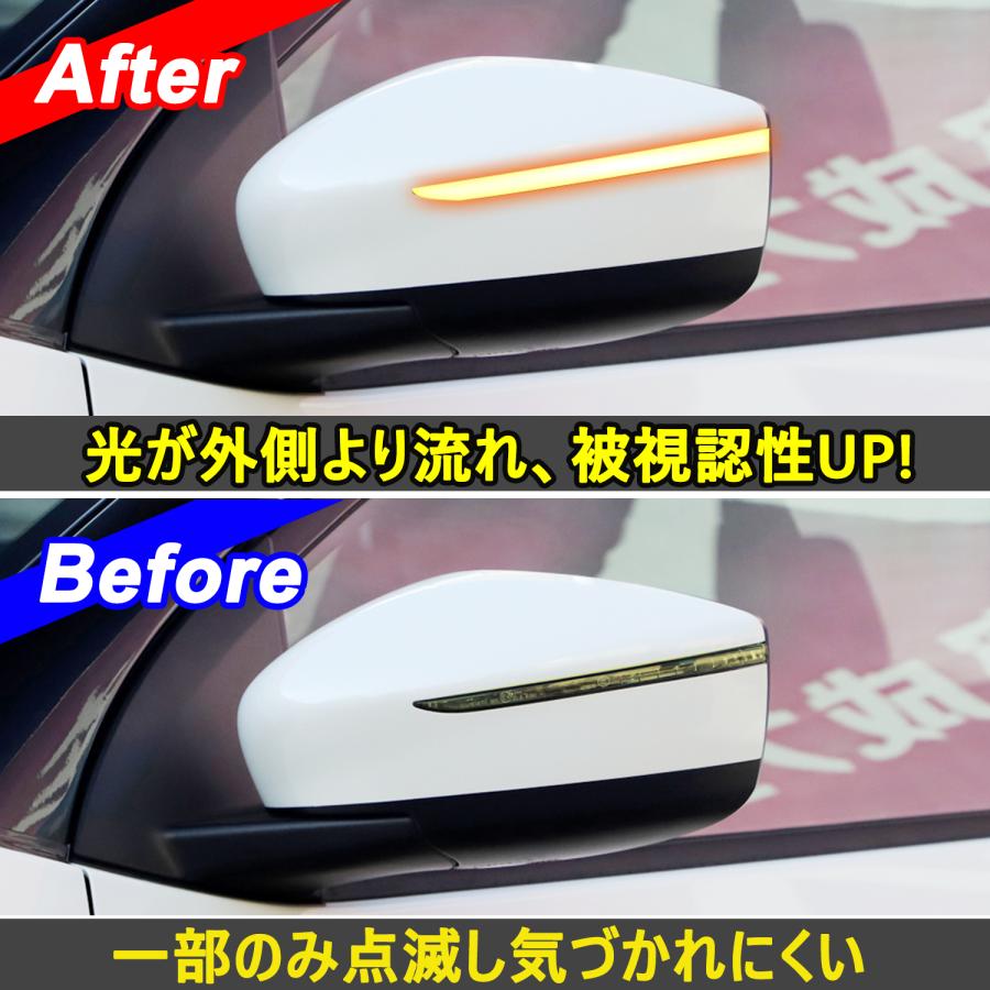 全点滅切替可能】ノートE12 後期 e-power/リーフZE1 対応 ドアミラー