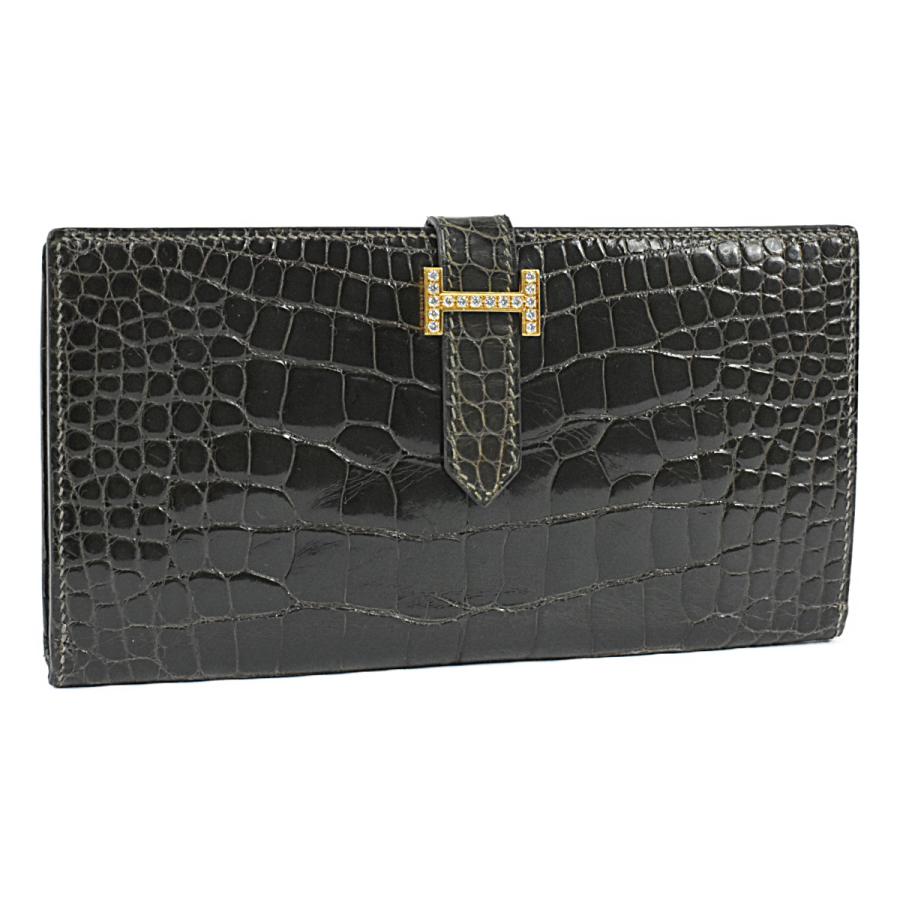HERMES（エルメス） 超豪華 長財布 ベアン アリゲーター クロコダイル