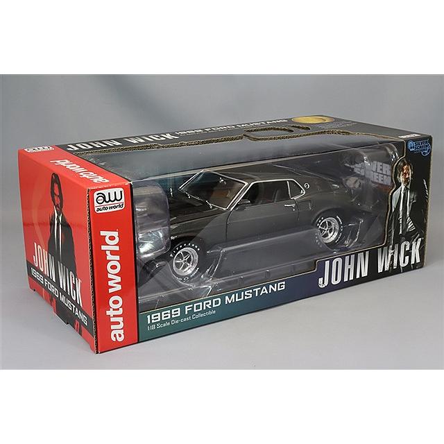 アメリカンマッスル 1/18 1969 フォード マスタング ヒットマングレー