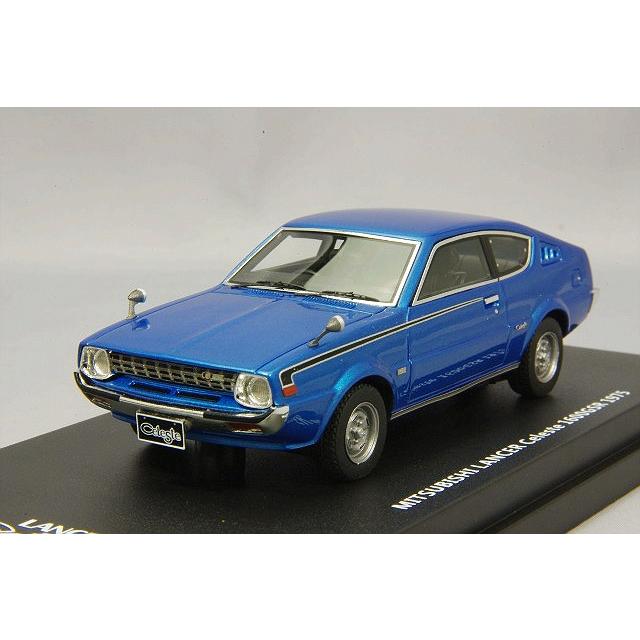 三菱 ランサースポーツバック 1/43 ミニカー ブルー ビテセ 三菱