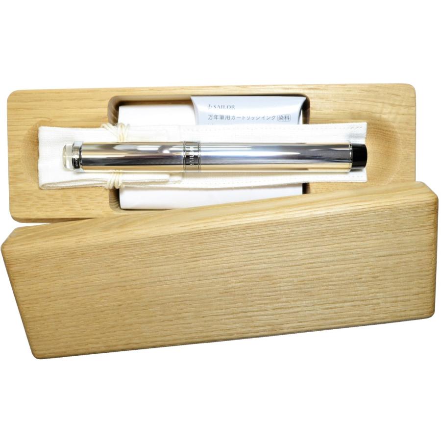 セーラー万年筆 万年筆 創業110周年記念 しろがね 中細 10
