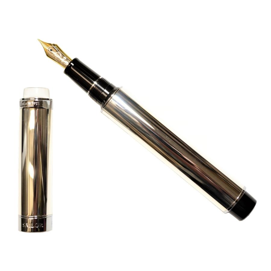 セーラー万年筆 万年筆 創業110周年記念 しろがね 中細 10