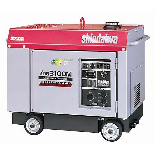 ヤマビコ 発電機 インバーター ディーゼルエンジン 新ダイワ IDG3100M