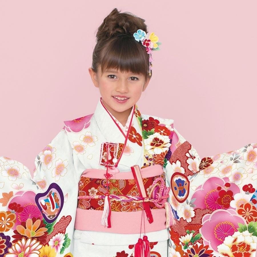 NISHIORI 式部浪漫 正絹 レンタル商品 7歳の七五三 女の子 四つ身 着物
