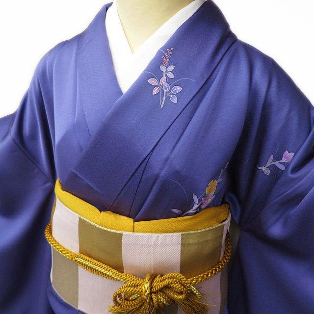 FINAL PRICE ／ 振袖 着物 中古 リサイクル 正絹 金駒刺繍 花模様 秋草