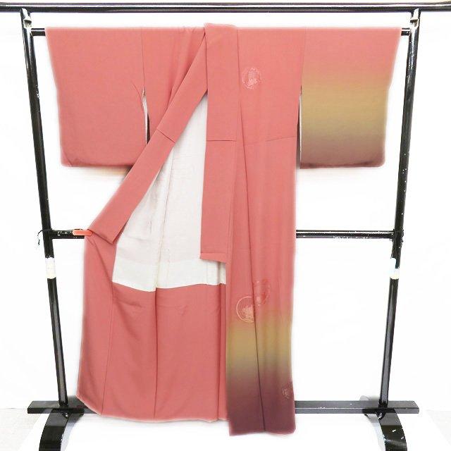 FINAL PRICE ／ 付下げ 付け下げ 着物 中古 袷 汕頭刺繍 スワトウ 花の