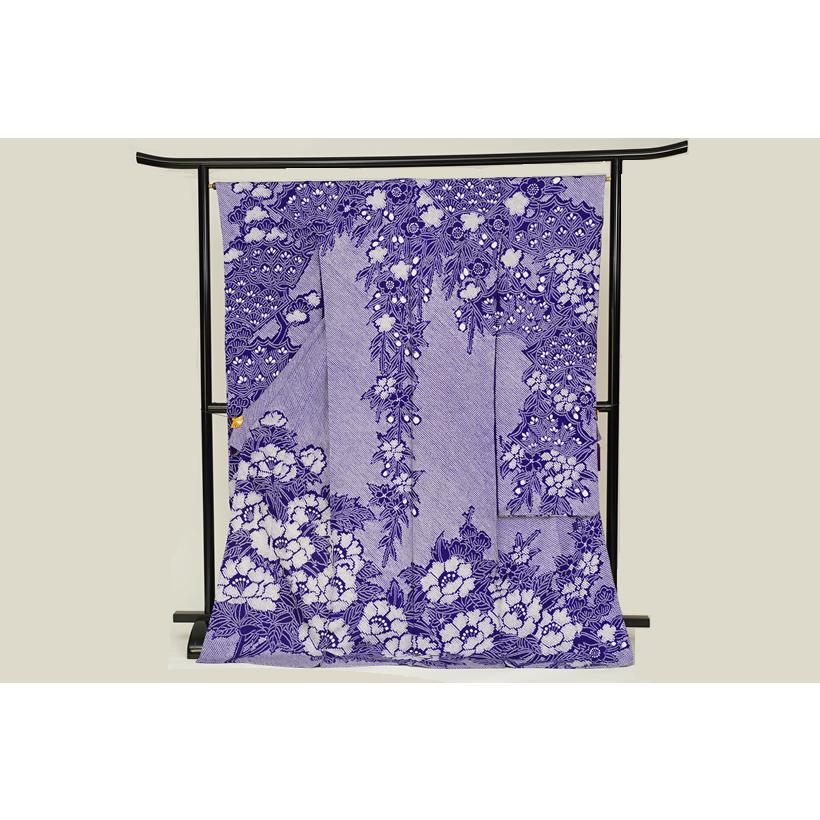 藤娘きぬたや 総絞り逸品振袖 伝統手工芸の極み 紫 : きもの田中