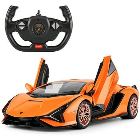 ラジコンカー 1/14 RC ランボルギーニ シアン FKP37 ドア開閉可