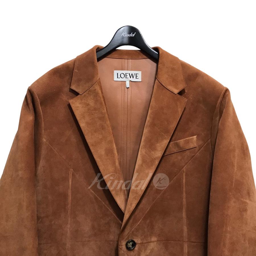 美品 LOEWE ロエベ レザージャケット 羊革 ブラウン 50サイズ（L相当