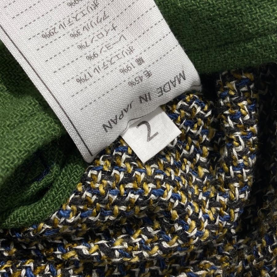 値下げ】45rpm アーミッシュツイードコート／709-2021 グリーン サイズ