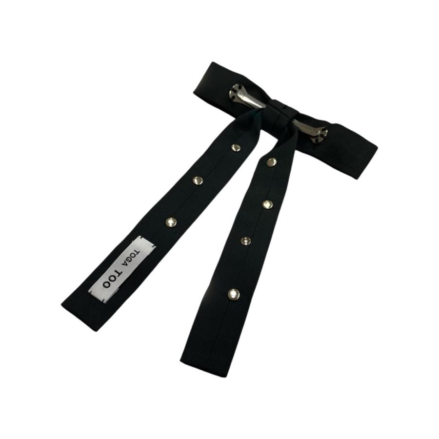 TOGA TOOトーガトゥメタルコンチョリボンタイTAKUYA着用ブラック