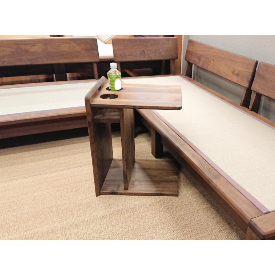 サイドテーブル 憩 大川家具 木製 無垢材 ナイトテーブル 机 収納