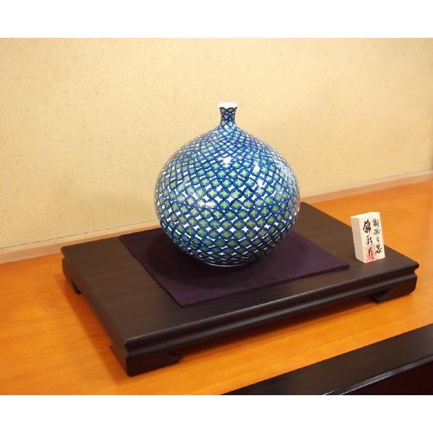 染錦金彩七宝文様花瓶｜有田焼 陶芸作家 藤井錦彩作 : 有田焼 藤井錦彩
