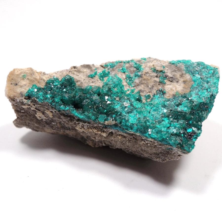 ダイオプテーズ 原石 40.38g 翠銅鉱 カザフスタン産 : 鉱物標本 天然石