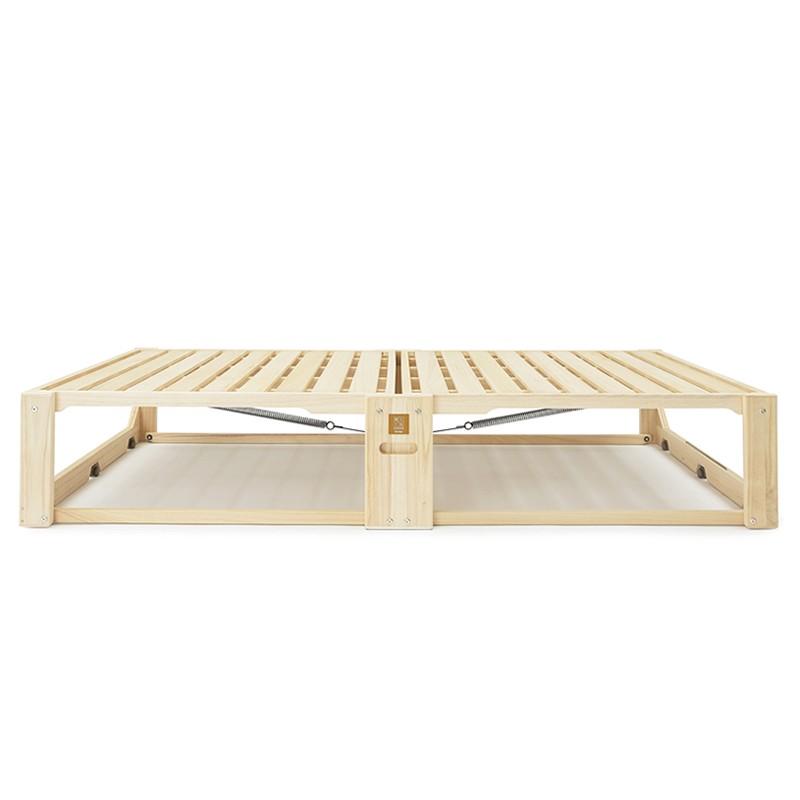 桐らくね プレミアム35 【日本製】 総桐製 すのこ折りたたみベッド