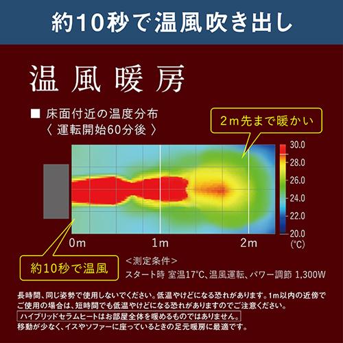 ダイキン 遠赤外線暖房機 ハイブリッドセラムヒート WRH135AS-H