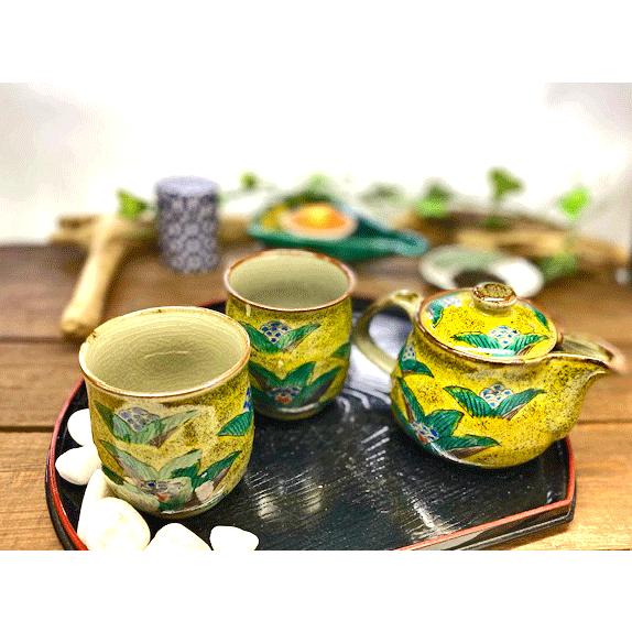 1767 九谷焼 茶器セット 急須1客 湯呑5客 未使用 1767 九谷焼 茶器セット