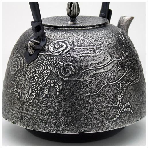 くんざん 薫山 南部型 3.5L 雲龍 砂鉄鉄瓶 本場盛岡 南部鉄瓶 南部鉄器