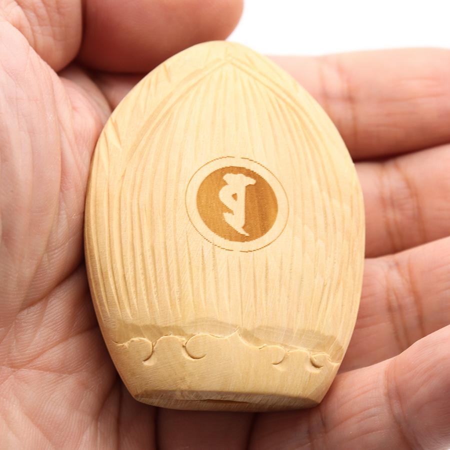 仏像 懐中仏/香合仏 准胝観音 柘植 お守り : 栗田こだわり仏像専門店