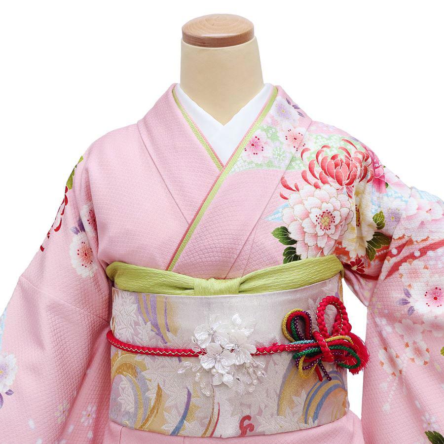 着物 振袖 正絹 仕立て上がり 7点セット 芥子色 トールサイズ 【公式通販】