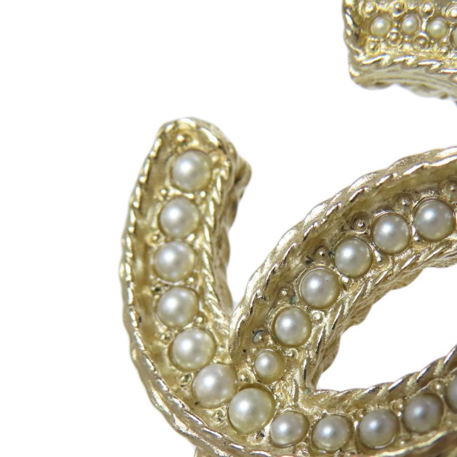 CHANEL（シャネル） ココマーク フェイクパール ブローチ 金属製