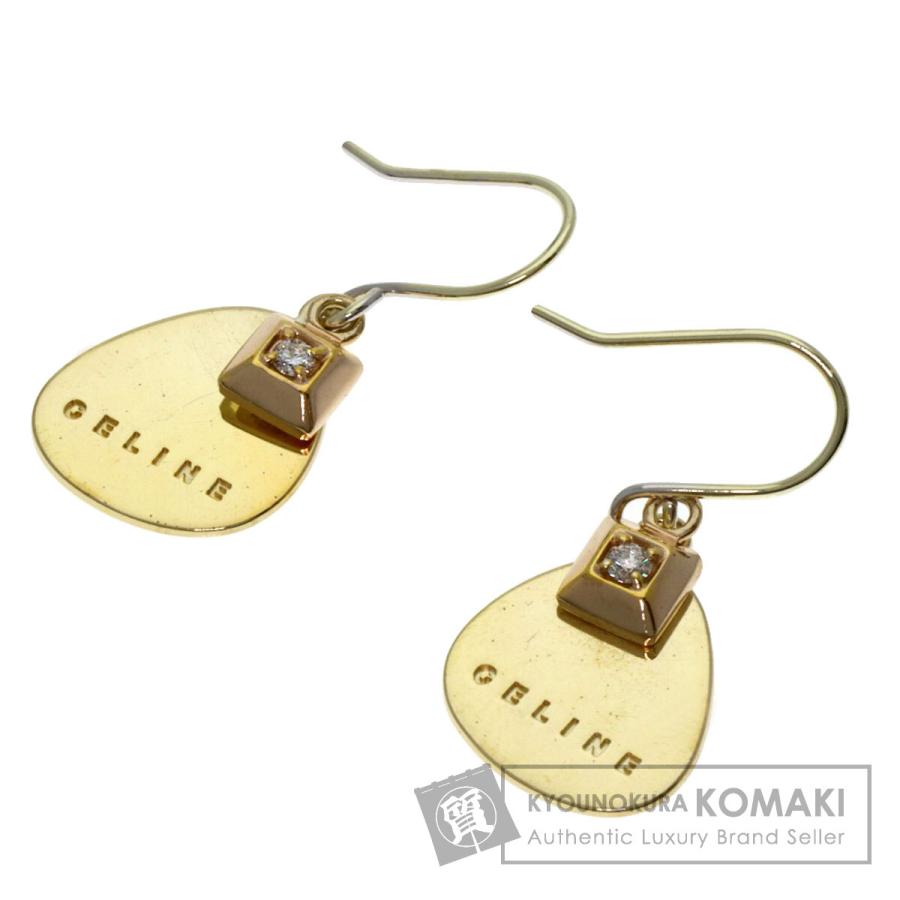 CELINE（セリーヌ） ダイヤモンド ロゴ ピアス シルバー レディース