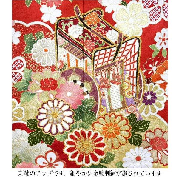 振袖 フルセット6点特価サイズM総絞り御所車銀駒刺繍 正絹 売り切り
