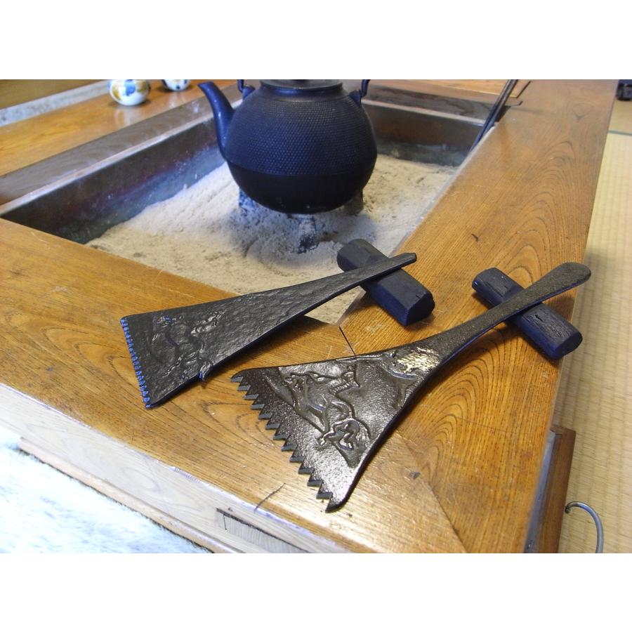 灰ならし 大 国産 火鉢道具 囲炉裏 ひばち 手作り 木炭 備長炭 オガ