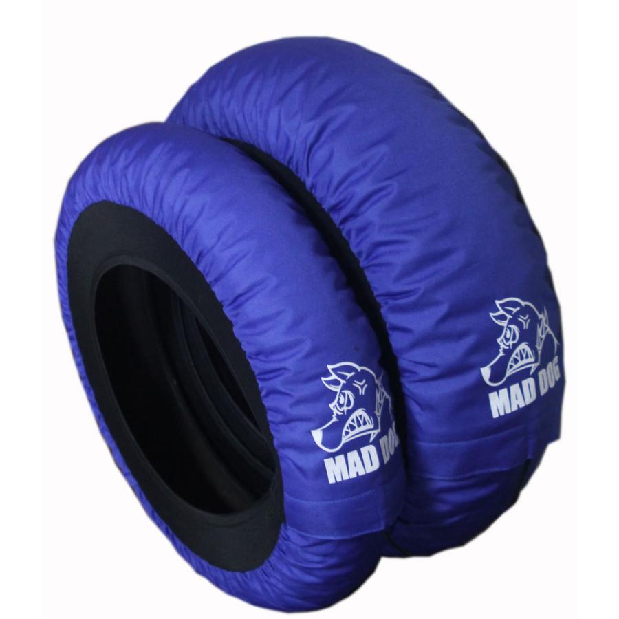 MAD DOGタイヤウォーマー 青 F110-120/R180-200 ZX10R/CBR1000RR/YZF