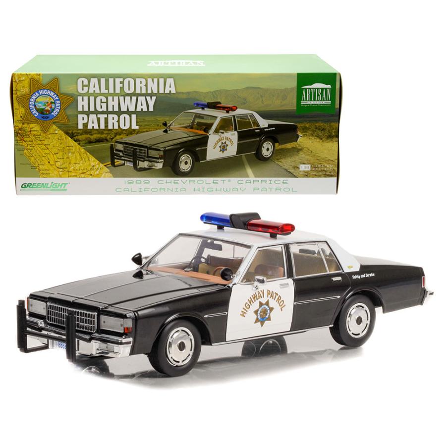ミニカー 1/18 GL 1989 シボレー・カプリス パトカー カリフォルニア