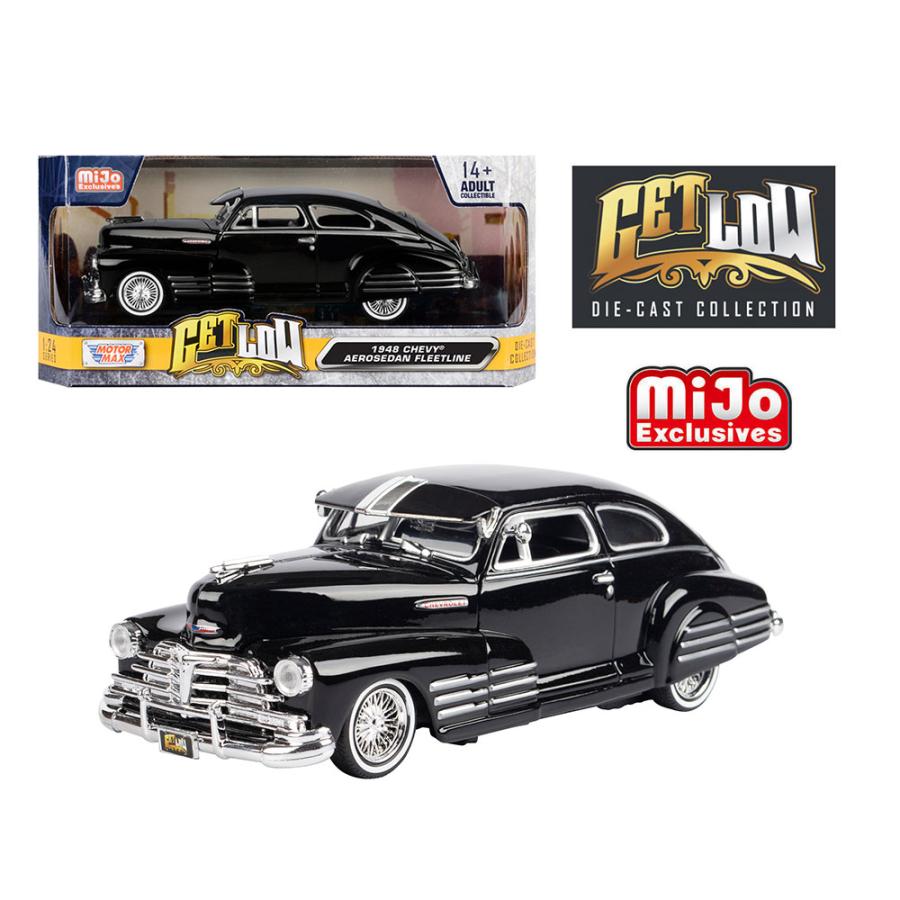 ミニカー 1/24 MOTORMAX 1948 シボレー フリートライン ローライダー