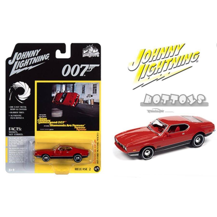 ミニカー 007 1/64 Johnny Lightning マスタング・マッハ1 赤 007