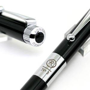 ボールペン 伊東屋 ロメオ ROMEO No.3 細軸 ブラック/クローム R-211