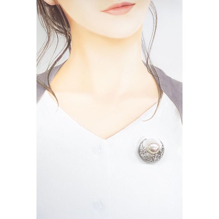 TASAKI（タサキ） 田崎真珠 マベパール ブローチ ダイヤモンド K18WG