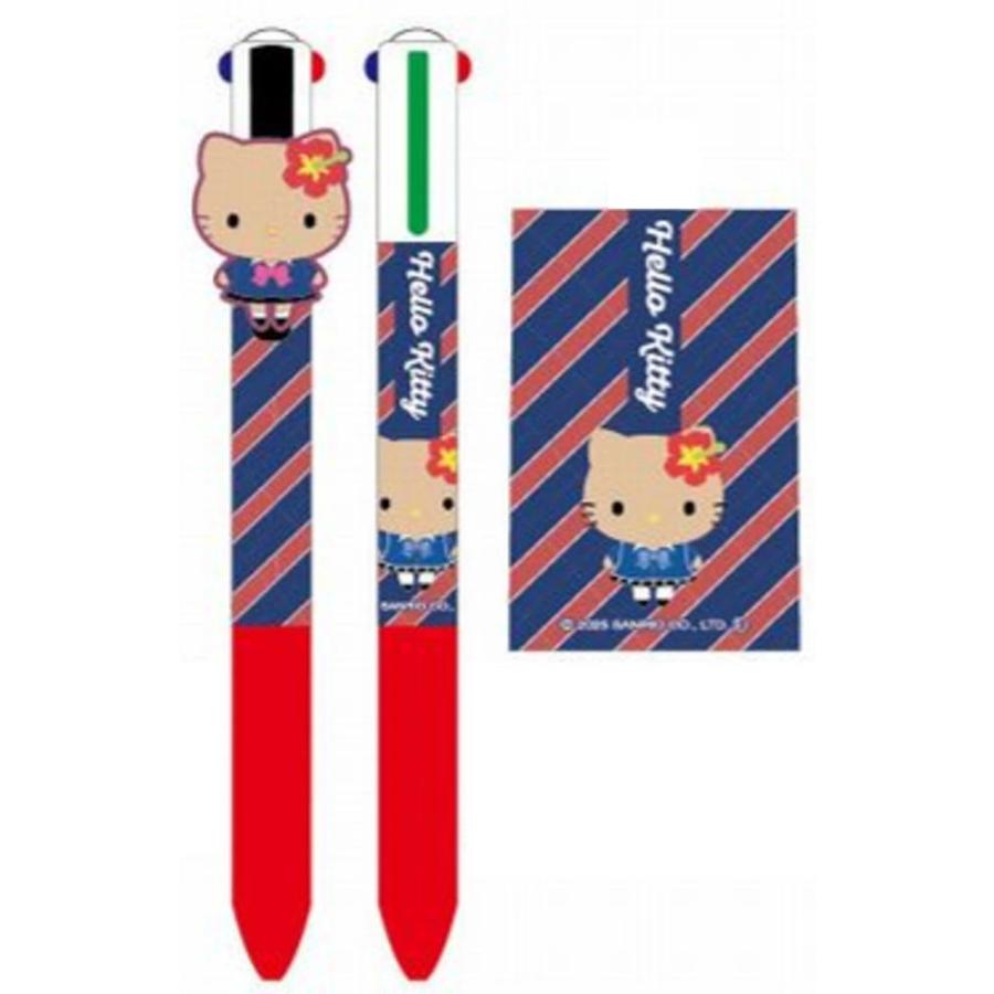 ハローキティ サンリオ☆4色ボールペン ハローキティ(日焼け制服